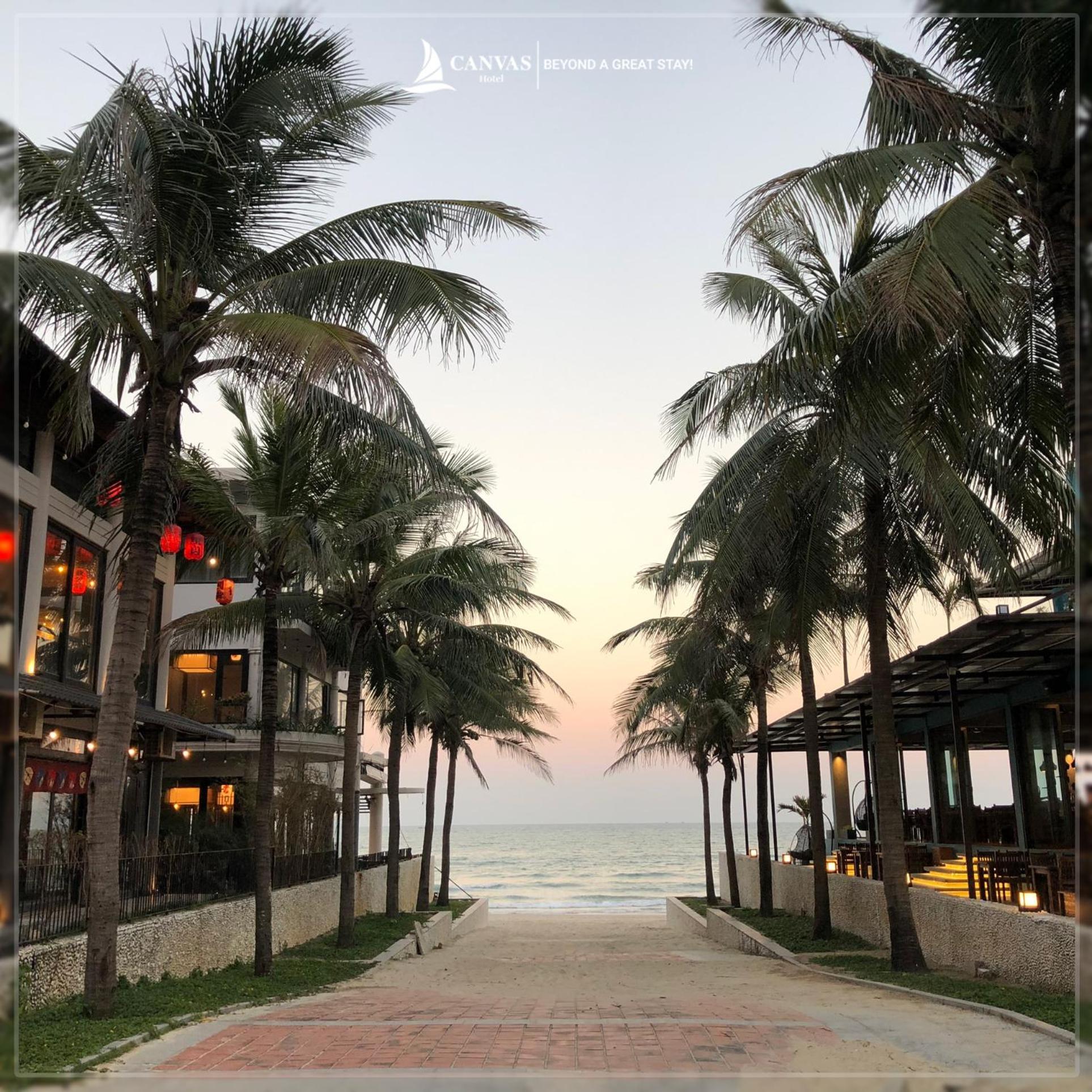 Canvas Danang Beach Hotel Exterior foto